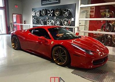 Ferrari 458 Italia Red Strasse Wheels