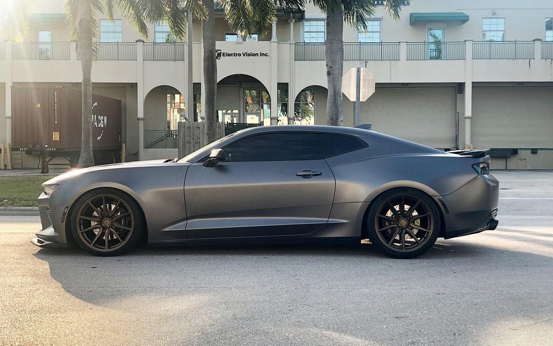 Camaro SS Wrapped on HF3’S Satin Bronze Wheels on Michelin PS4S Tires